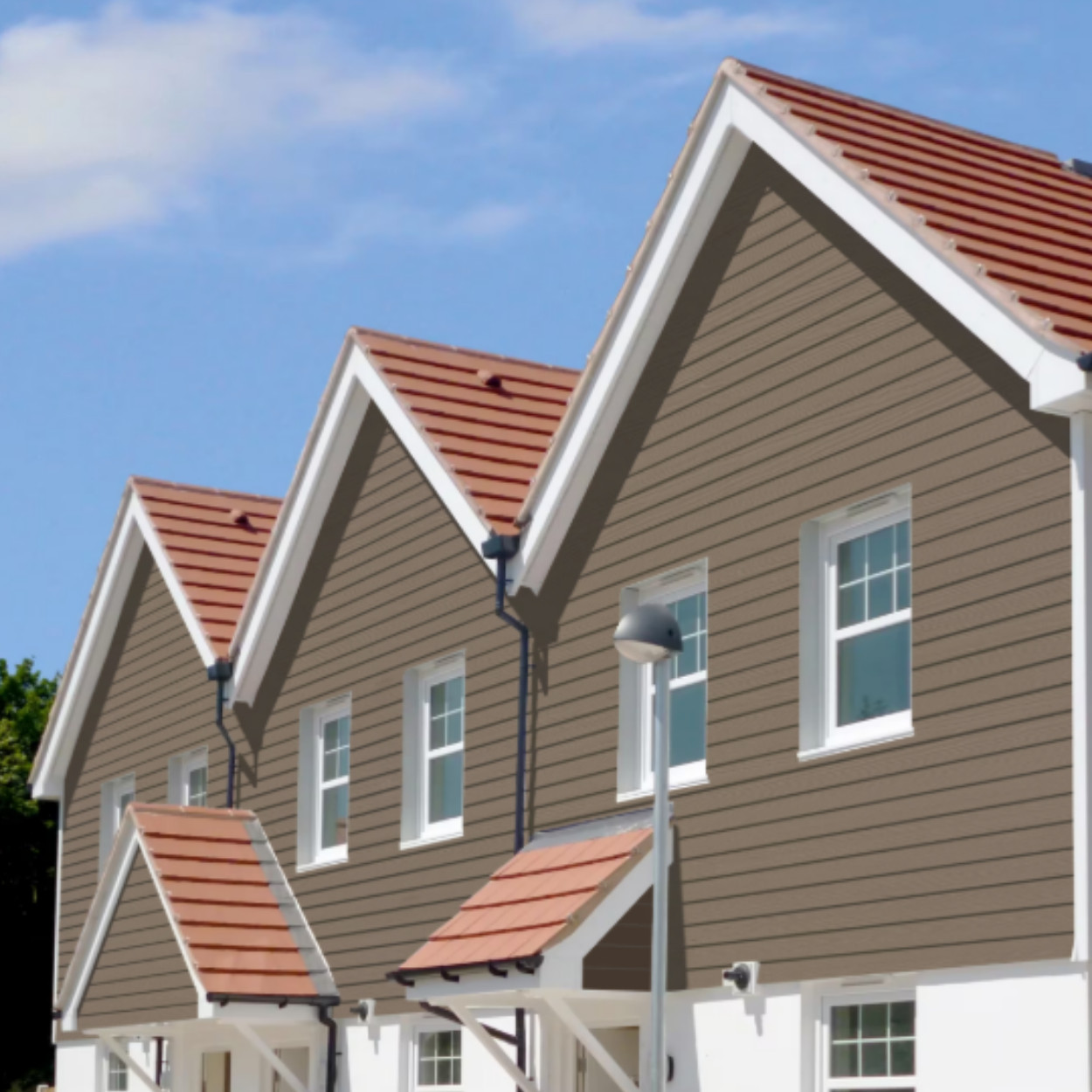 HardiePlank® Gevelbekleding Cedar Houtnerf Chestnut Brown